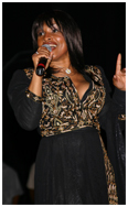 Norma Jean Wright singing on stage